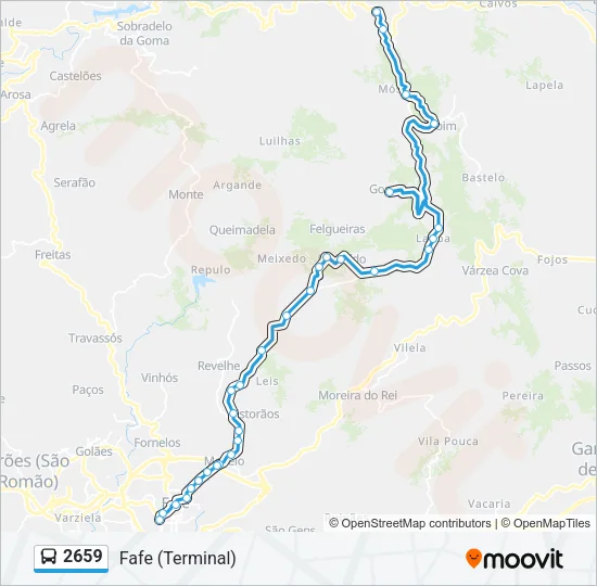 2659 Bus Line Map
