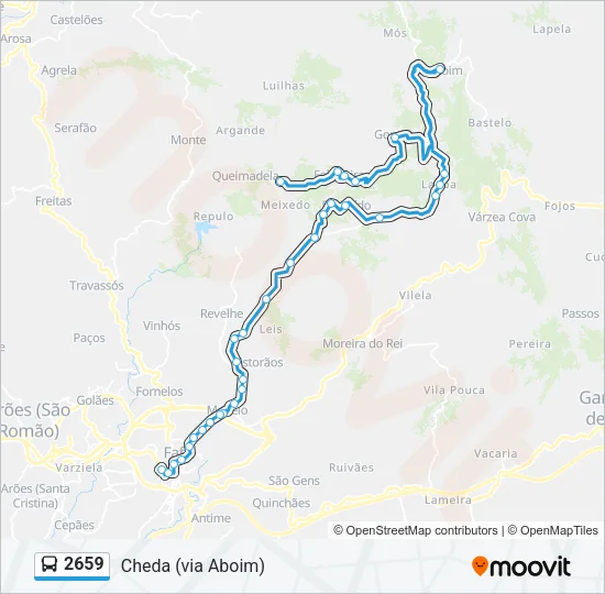 2659 Bus Line Map