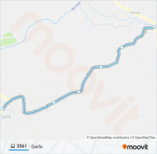 3561 Bus Line Map