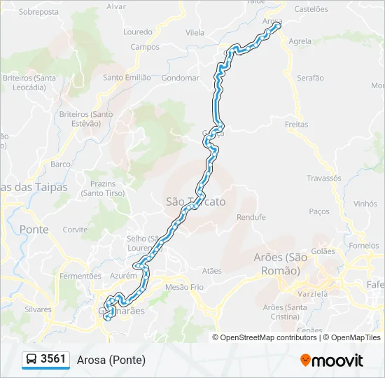 3561 Bus Line Map