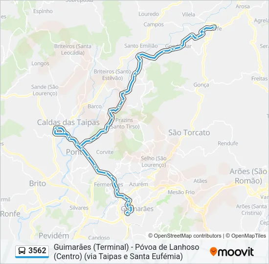 3562 Bus Line Map