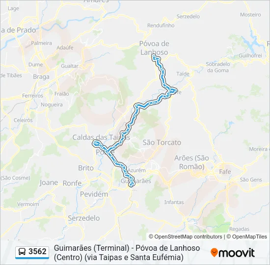 3562 Bus Line Map