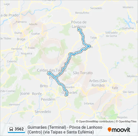 3562 Bus Line Map