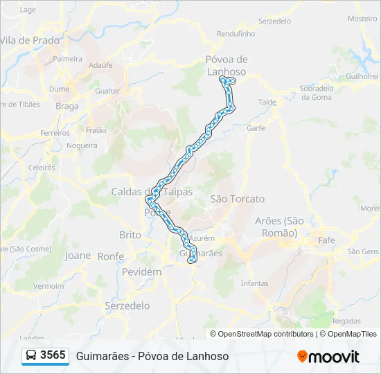 3565 Bus Line Map