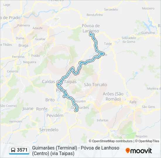 3571 Bus Line Map