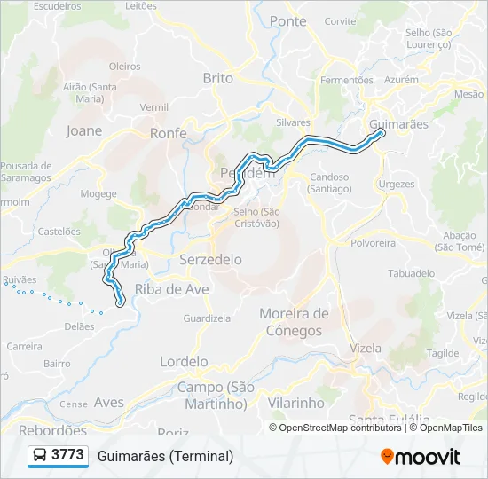 3773 Bus Line Map