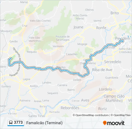 3773 Bus Line Map