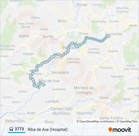 3773 Bus Line Map