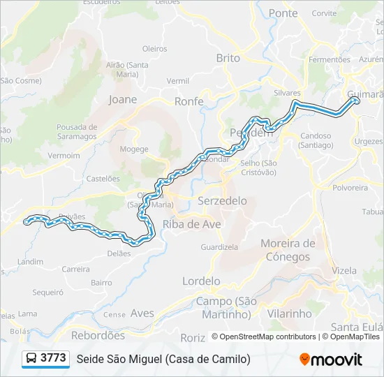 3773 Bus Line Map