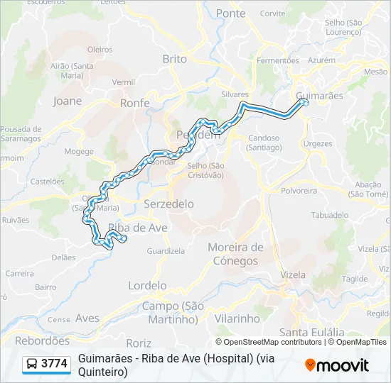 3774 Bus Line Map
