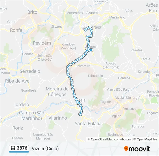 3876 Bus Line Map