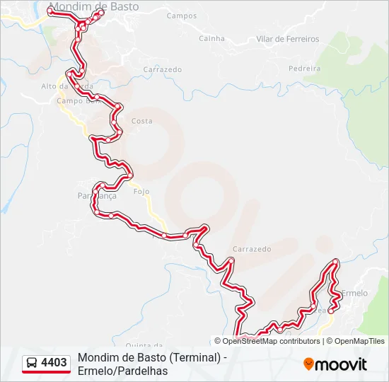 4403 Bus Line Map