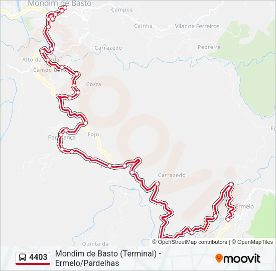 4403 Bus Line Map