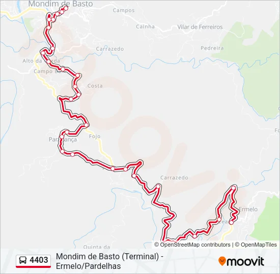 4403 Bus Line Map