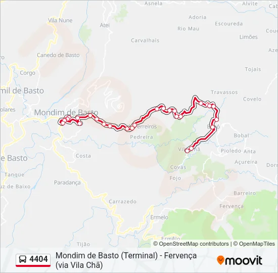 4404 Bus Line Map