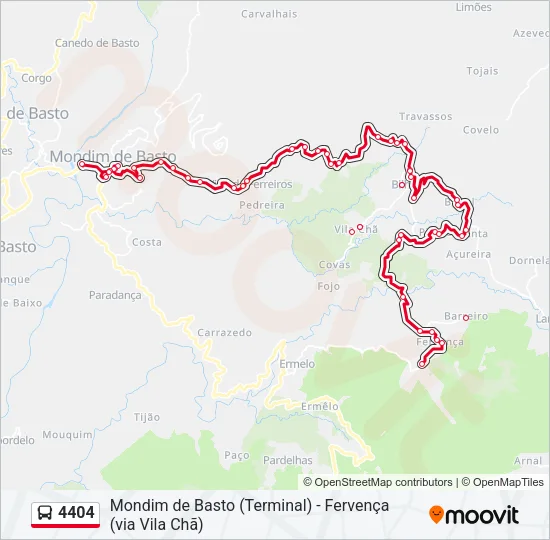 4404 Bus Line Map