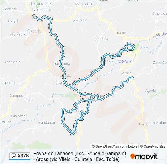 5378 Bus Line Map