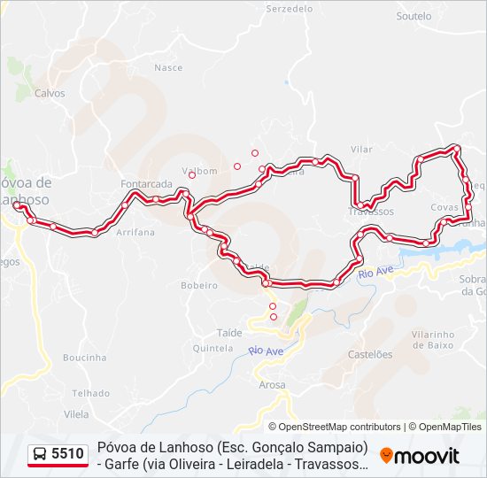 5510 bus Line Map