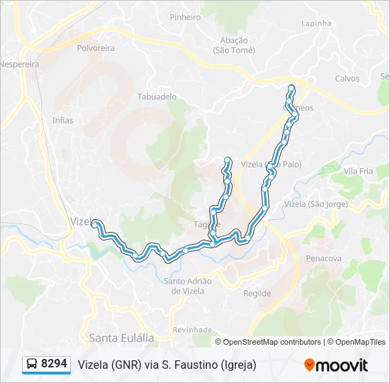 8294 Bus Line Map