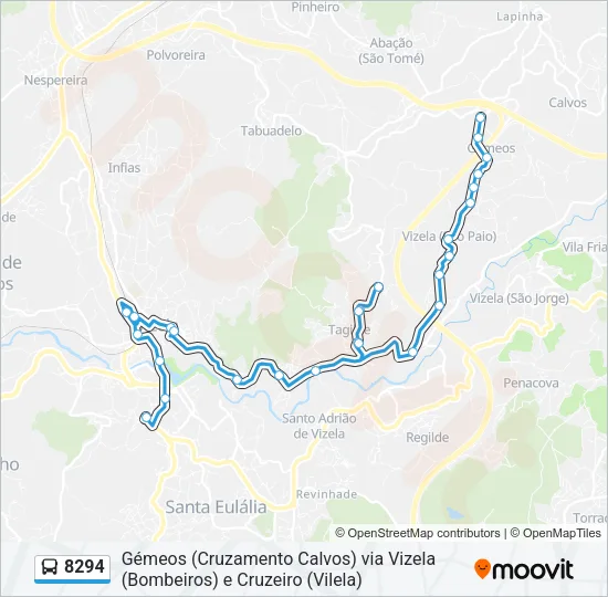 8294 Bus Line Map