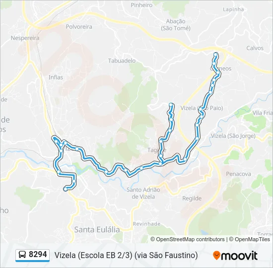 8294 Bus Line Map