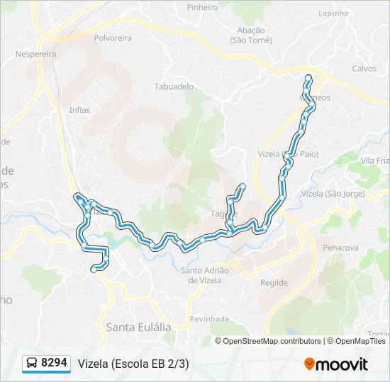 8294 Bus Line Map