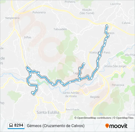 8294 Bus Line Map