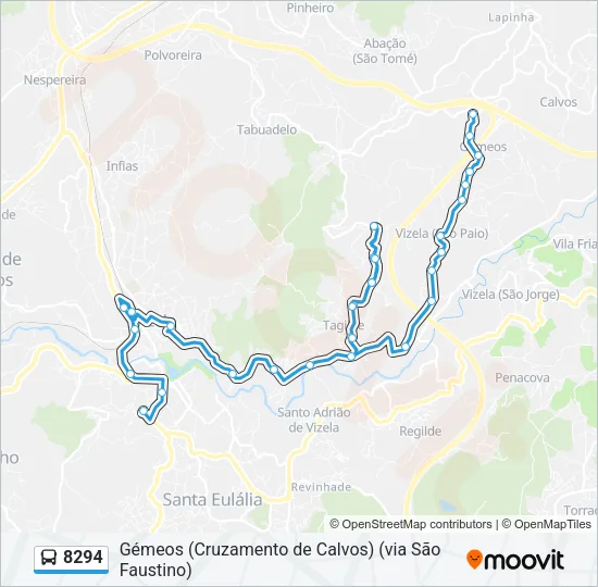 8294 Bus Line Map