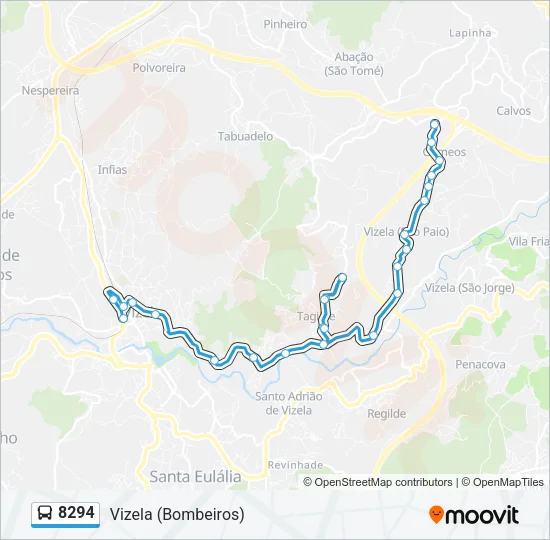 8294 Bus Line Map