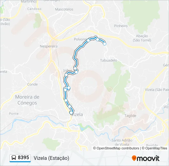 8395 Bus Line Map