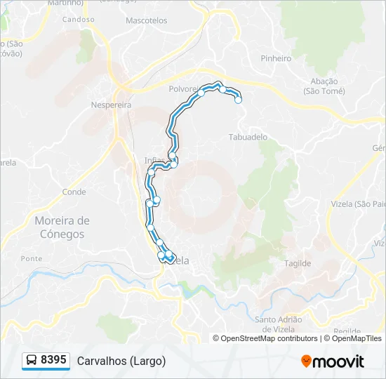 8395 Bus Line Map