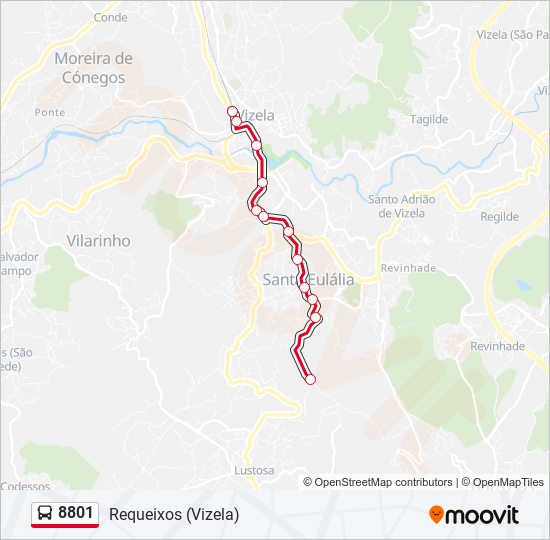 8801 bus Line Map