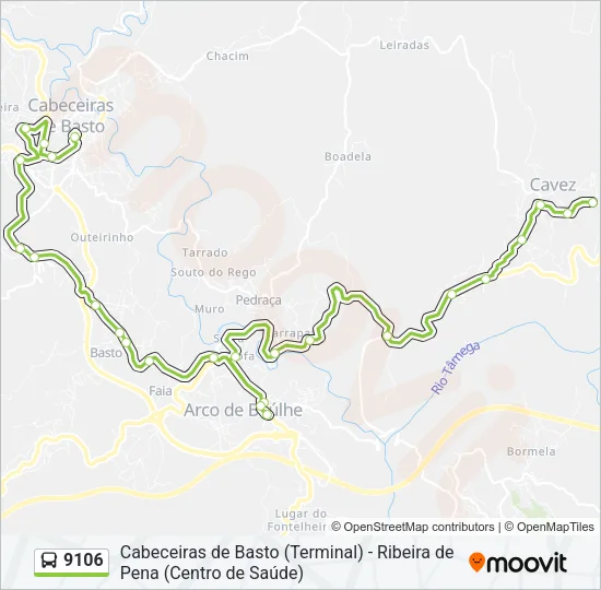 9106 Bus Line Map