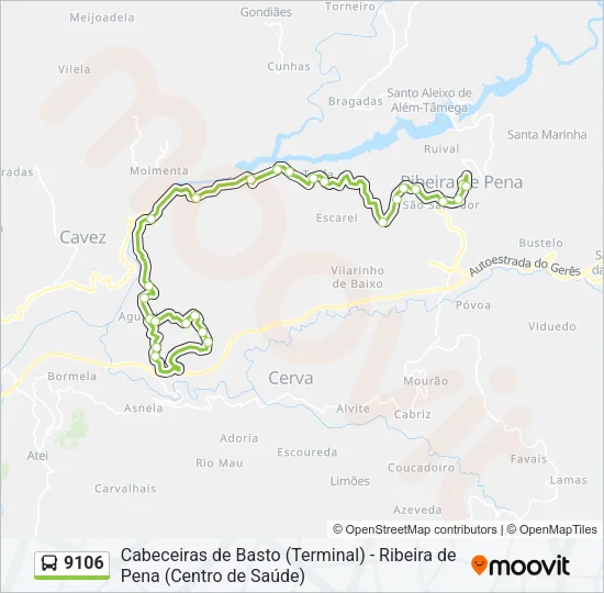 9106 Bus Line Map