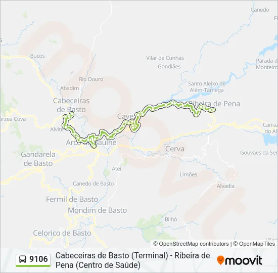 9106 Bus Line Map