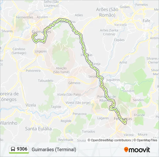 9306 Bus Line Map