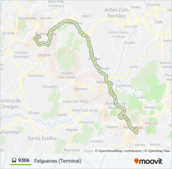 9306 Bus Line Map