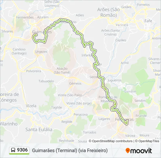 9306 Bus Line Map