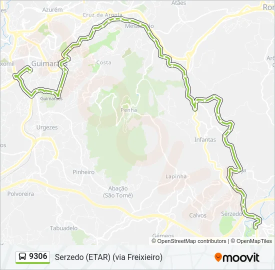 9306 Bus Line Map