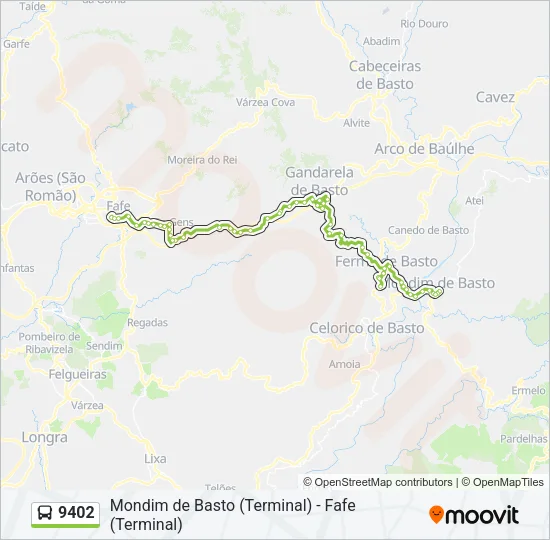 9402 Bus Line Map