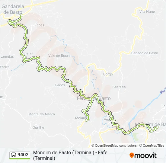 9402 Bus Line Map