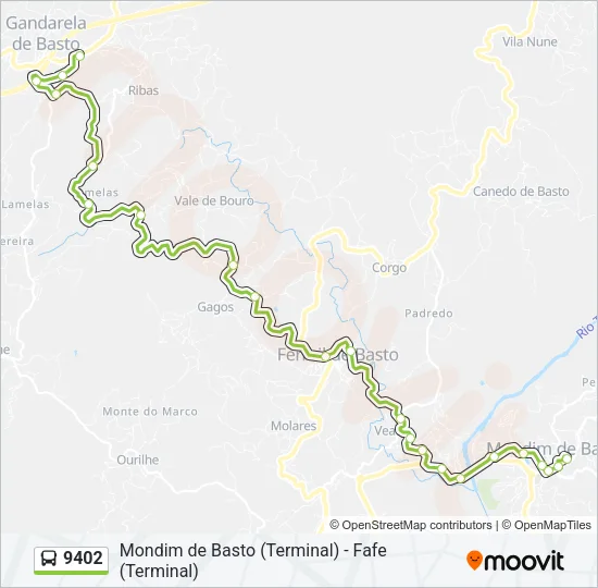 9402 Bus Line Map
