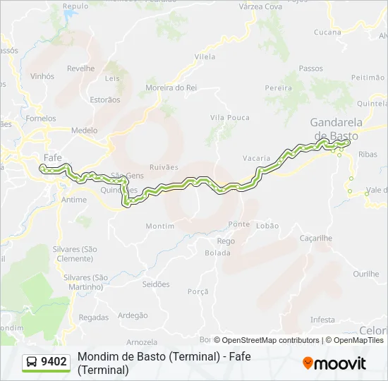 9402 Bus Line Map