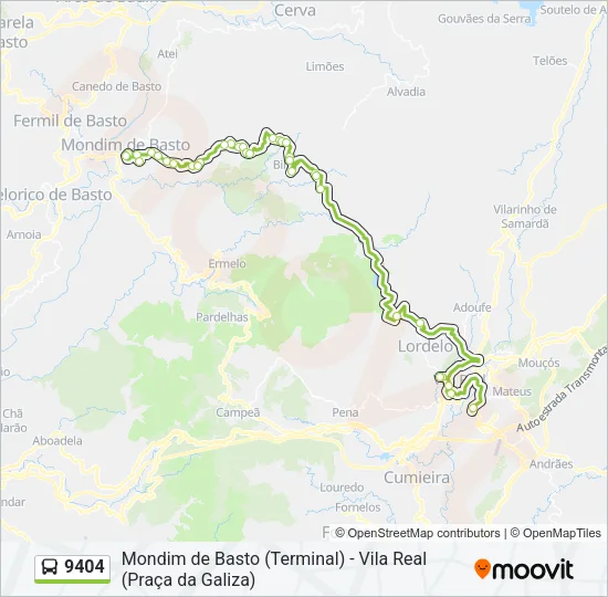 9404 Bus Line Map