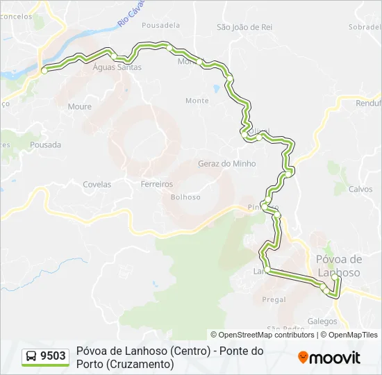 9503 Bus Line Map