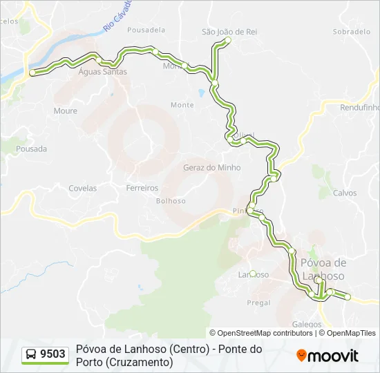 9503 Bus Line Map