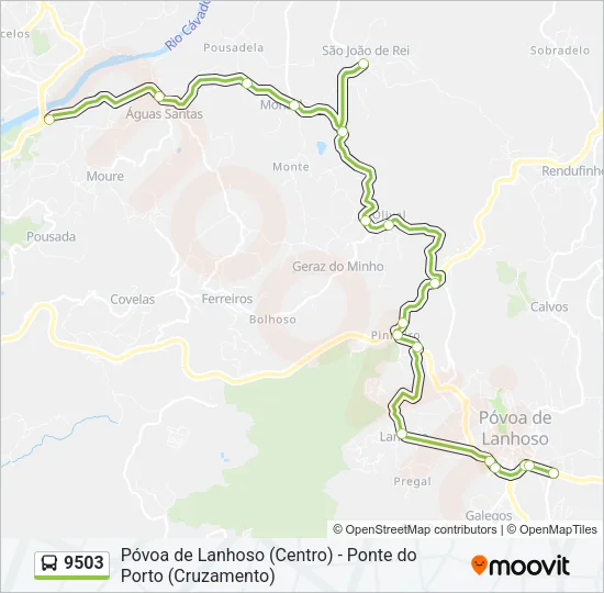 9503 Bus Line Map