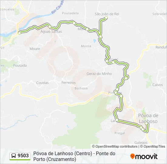 9503 Bus Line Map