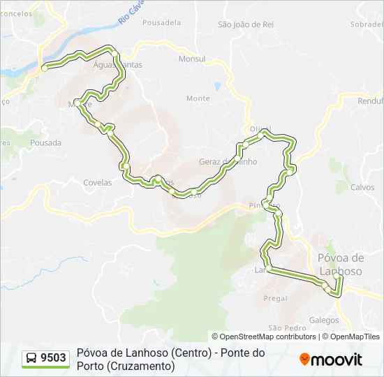 9503 Bus Line Map