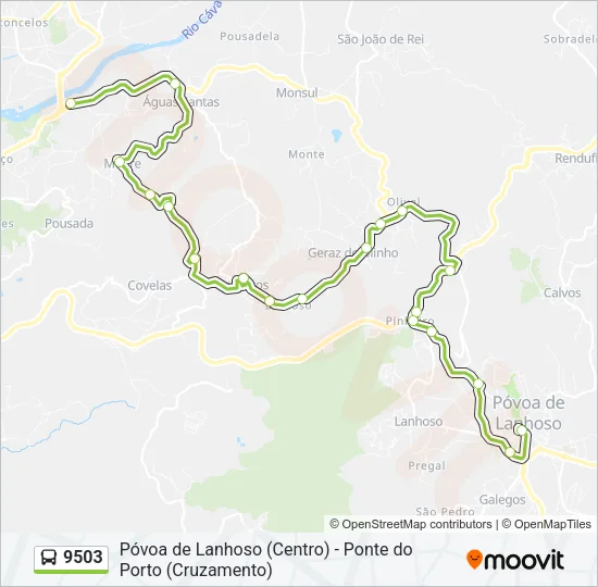 9503 Bus Line Map